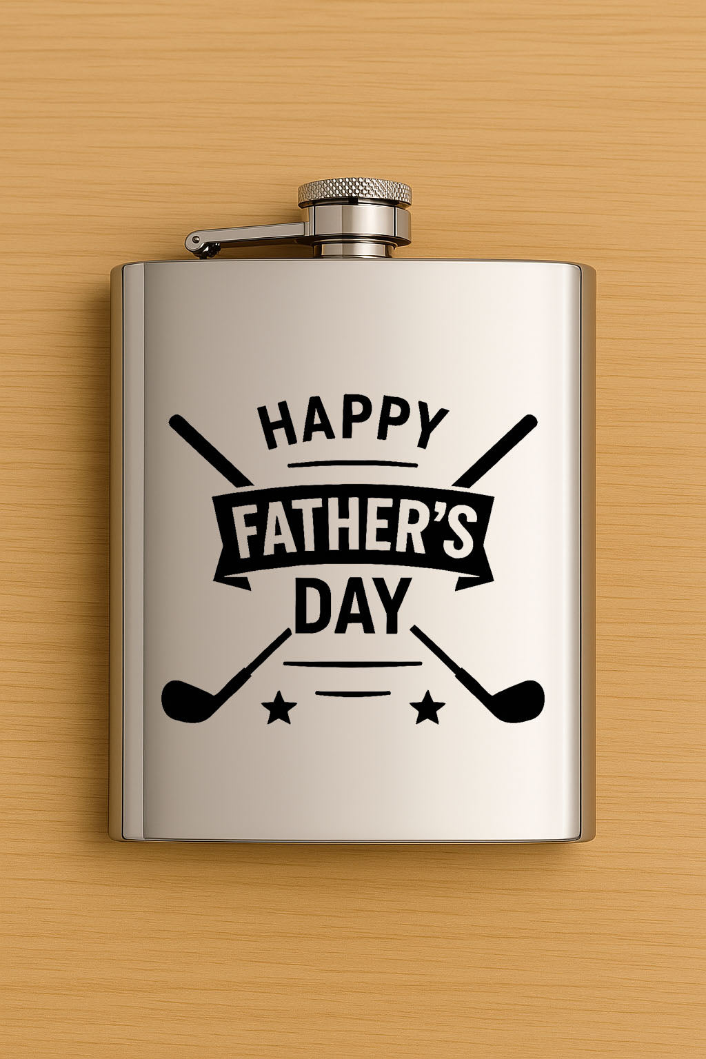 Father's Day Stainless Steel Hip Flasks – Multiple Designs