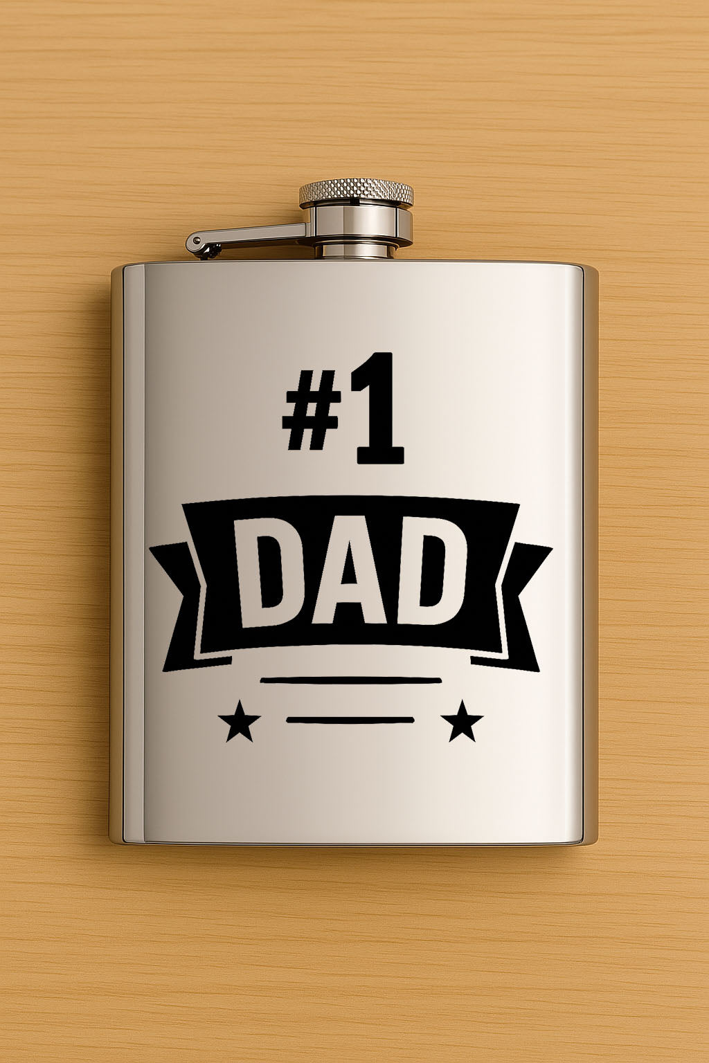Father's Day Stainless Steel Hip Flasks – Multiple Designs