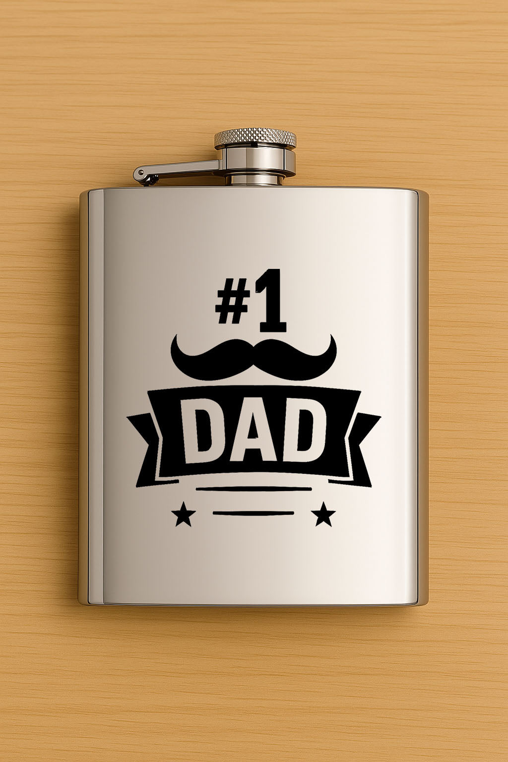 Father's Day Stainless Steel Hip Flasks – Multiple Designs